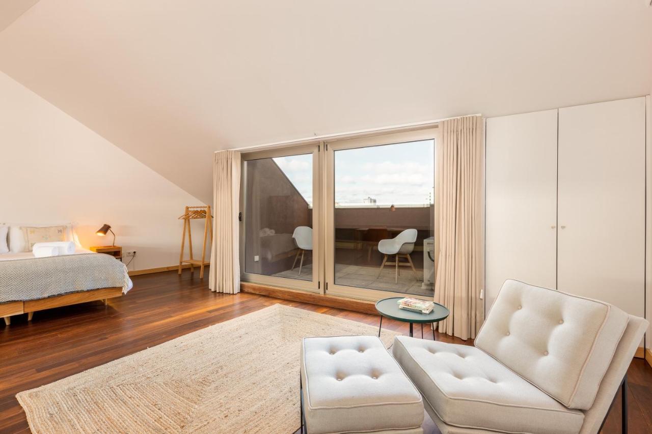 Ferienwohnung Sunny Loft In Downtown Porto With Private Parking Exterior foto